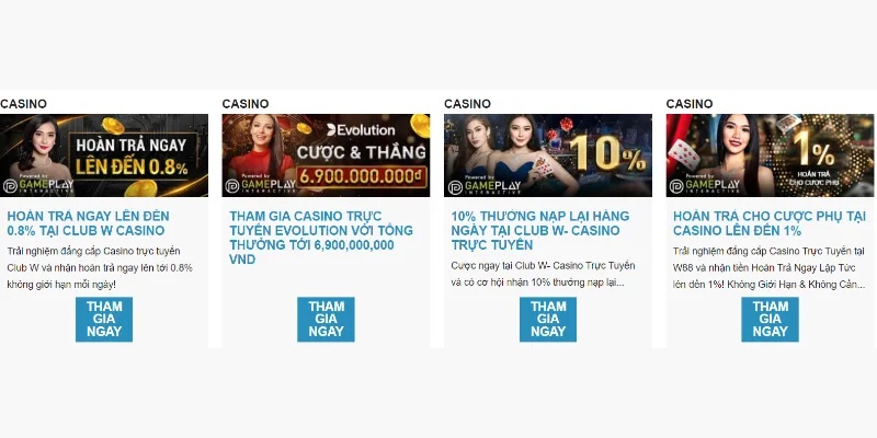 Chơi Casino càng nhiều nhận thưởng càng cao