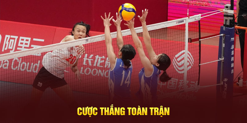 Cách cá cược bóng chuyền với kèo thắng toàn trận